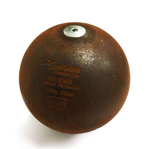 PREMIUM COMPETITION STAINLESS SHOT PUT OLD SCHOOL KG.7,26 MM.130 Polanik