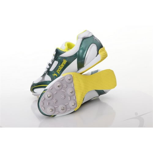LONG JUMP SPIKES GREEN/WHITE Polanik