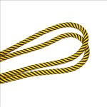 GYM ROPE T.D. BICOLOR YELLOW/BLACK Tecnologia Deportiva