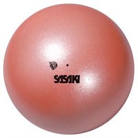 METALLIC GYM BALL APRICOT PINK COL. NEW FIG Sasaki