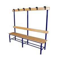 LOCKER ROOM BENCH WITH BACKREST MT.2 Sport System