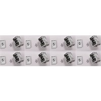 SET DI 8 AGGANCI FISSAGGIO CARROZZINA PER ATLETI PARA OLIMPICI Polanik