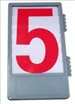 REPLACEMENT DIGIT PANEL FOR MANUAL SCOREBOARD RED COLOUR Sport Italia
