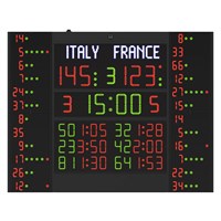 TABELLONE MULTISPORT CON PANNELLI FALLI PERSONALI FIBA FC62H25N12B2 Favero Electronic Design